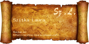Szitka Laura névjegykártya